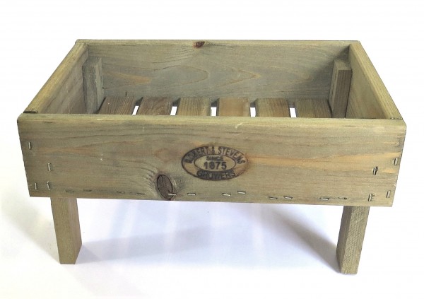 Dekoholzkiste Ablageregal Blumenregal Holz 19 x 37 x 27 cm