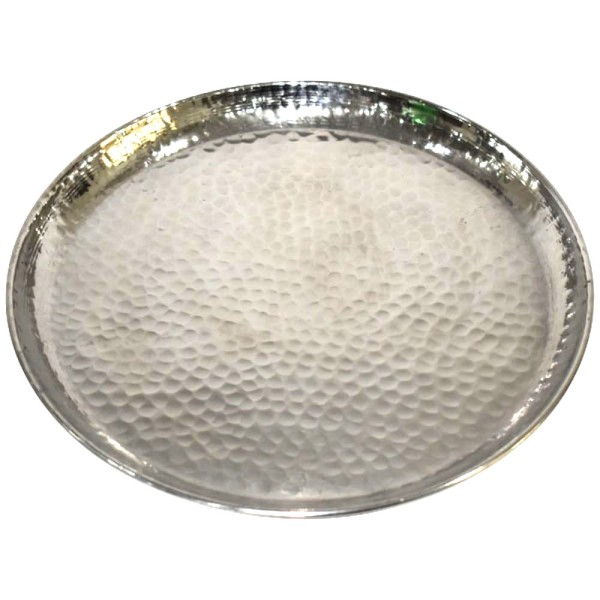 Schale Platte Teller Xl Groß Silber 50 cm