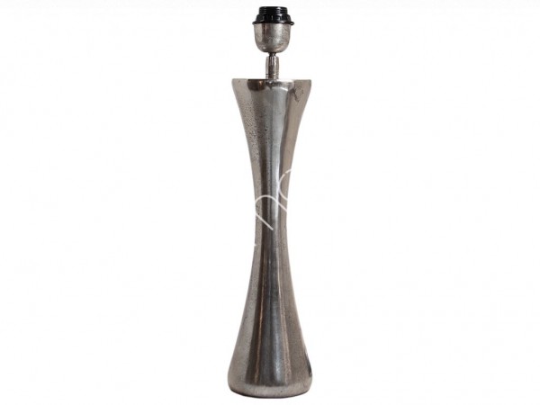 Lampe Lampenfuß Tisch Silber Modern Colmore Massiv Design 51 cm