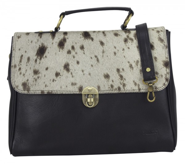 Tasche Leder Damen Aktentasche Business Fell Laptop Umhängetasche Elegant