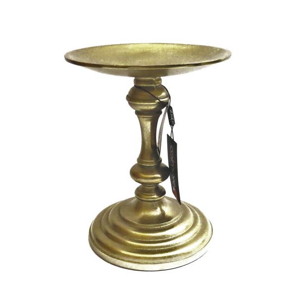 Kerzenständer Gold Klassisch 1armig Stumpenkerze Klassisch Metall Tisch Deko Colmore