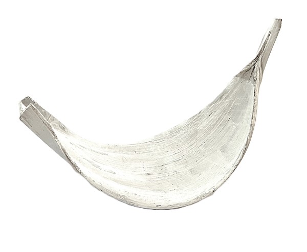 Palmblatt Kokos Deko Schale Weiß 50 cm XL