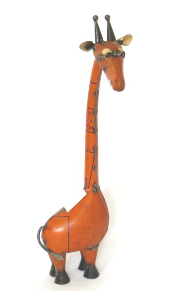 Giraffe Figur Deko Metall Retro 62 cm