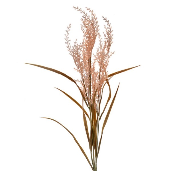 Kunstzweig 3er Set Blume Ziergras 88 cm Kupferfarben