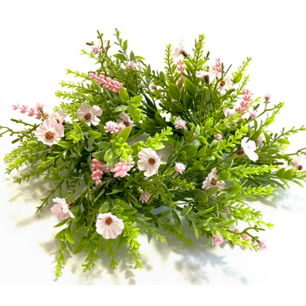 Kunstkranz Rosa Grün Frühling 23 cm