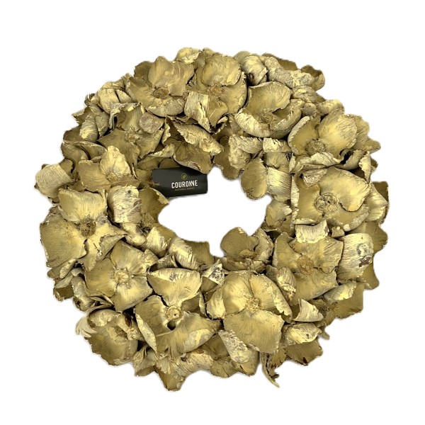 Deko Kranz Türkranz Palmblatt Gelb 45 cm