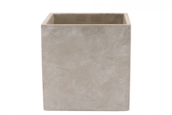 Deko Beton Übertopf Quadrat Modern Blumen Daan Kromhout 17x17 cm