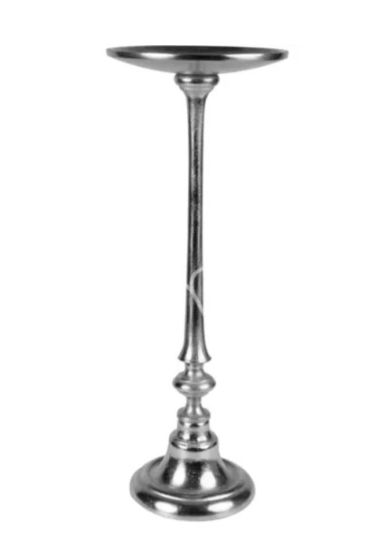 Kerzenständer für Stumpenkerze Silber Rund 49 cm