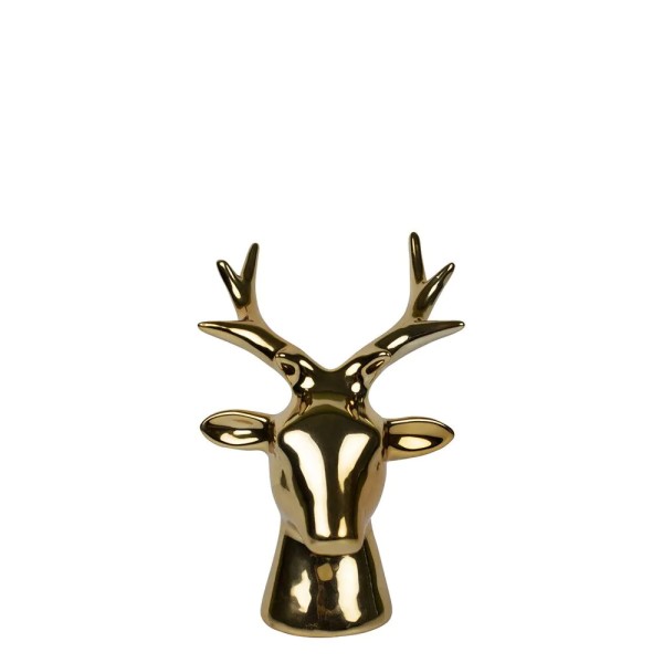 Spardose Hirsch Gold Klein Weihnachten 17 cm