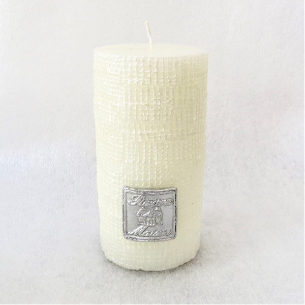 Kerze Riviera Maison Candle off white 10 x 7 cm