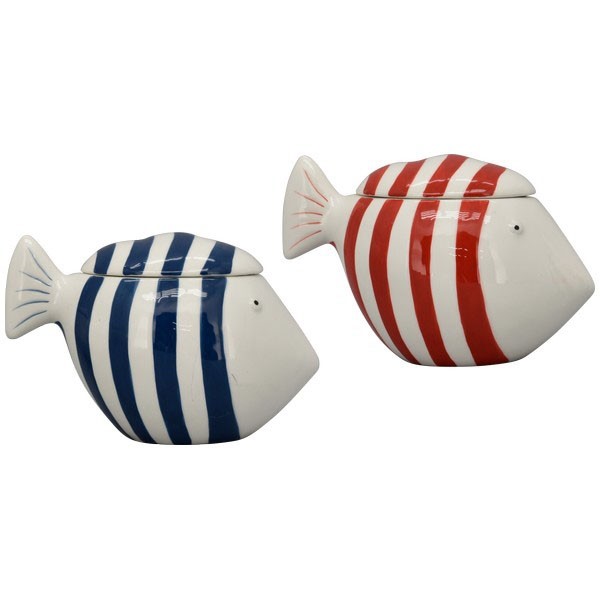 Vorratsdose 2er Set Fisch Maritim Keramik Modern Landhaus Exner GmbH