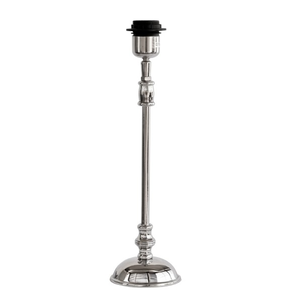 Lampe Fuß Silber Metall 38 cm