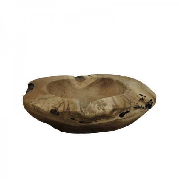 Holz Schale Tisch Deko Rund 20 cm