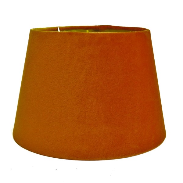 Lampenschirm Tisch Orange Samt Modern Mars & More E27 25 cm