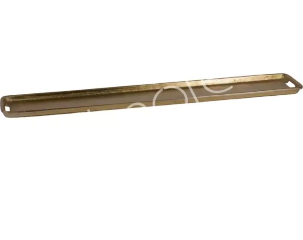 Tablett Deko Länglich Kerzentablett Schale Gold Metall 80 cm