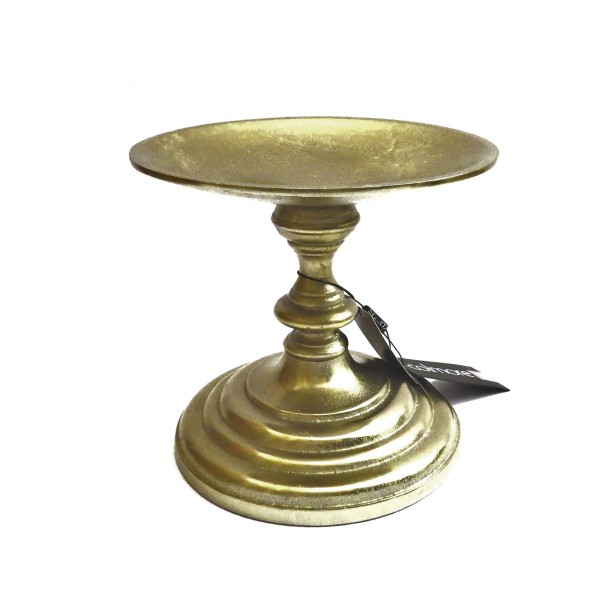 Kerzenständer Gold Klassisch 1armig Stumpenkerze Klassisch Metall Tisch Deko Colmore