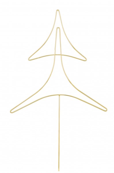 Deko Tannenbaum Stecker Metall Gold 43 cm Weihnachtsbaum Weihnachten Modern