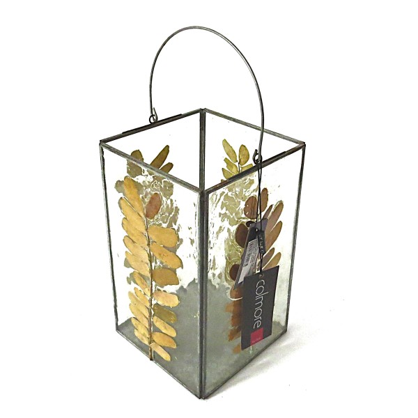 Laterne Metall Glas Zink Modern Industrial Stil 6 cm