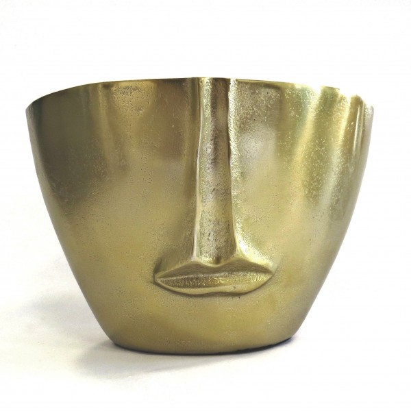 Vase Gold Modern Gesicht Tisch Oval Deko Colmore 27 cm