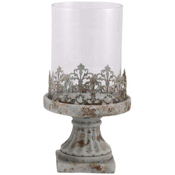 Windlicht Antik Deko Grau Garten Scheulen GmbH Höhe 28 cm