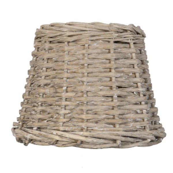 Rattan Tisch Lampenschirm Maritim Landhaus 20 x 15 cm