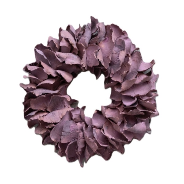 Kranz Deko Tür Palmblatt Pink 25 cm