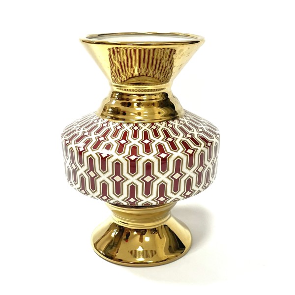 Vase Gold Pokal Keramik 30 cm