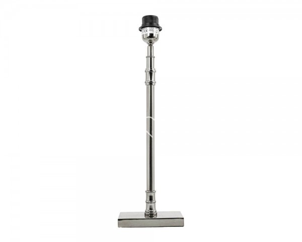 Lampe Tischlampe Leuchte Lampenfuß Modern Silber Metall Colmore 15 x 10 x 38 cm E27