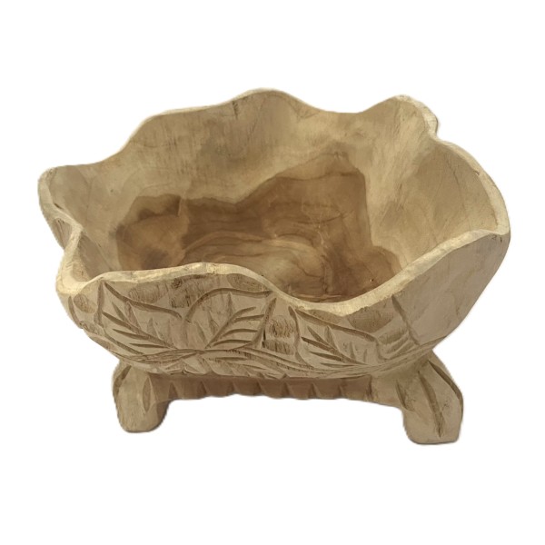 Schale Holz Teak Rund Klein 25 cm