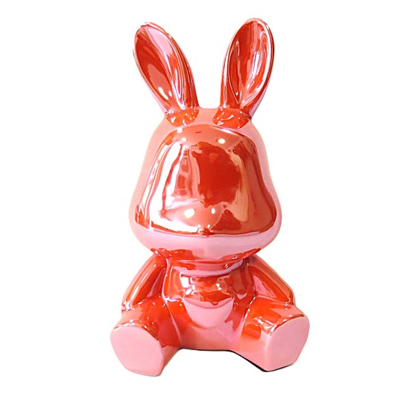 Spardose Hase Deko Ostern Kinder Orange 25 cm