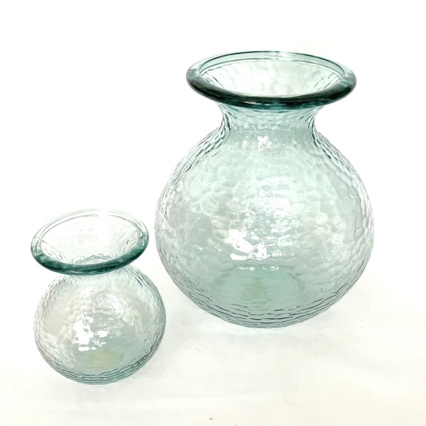 Vase Glas 2er Set Transparent 33 cm