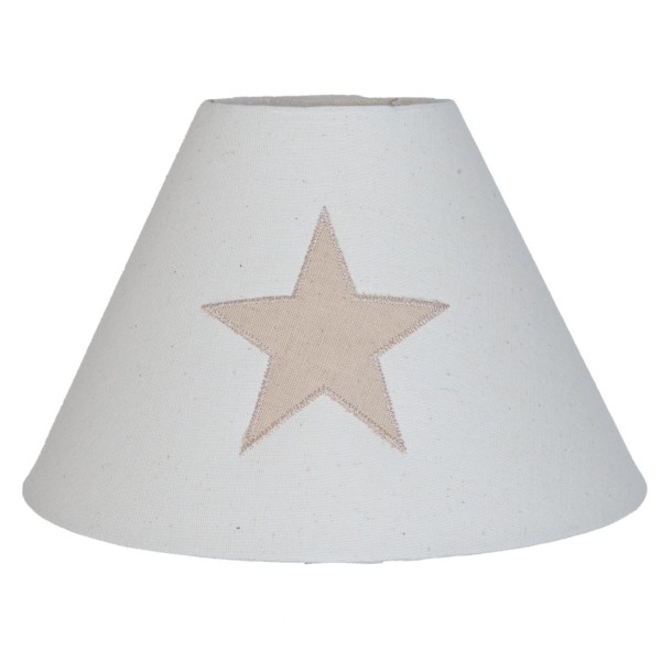 Rommelig Malaise Maaltijd Lampenschirm Stern Beige Baumwolle 25 x 16 cm Clayre & Eef 6LAK0350 E27 |  Lampen & Lampenschirme | Wohnaccessoires | Shabbyweiss