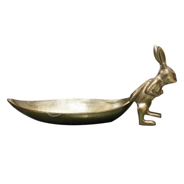 Deko Schale Hase mit Korb Ostern 56 cm