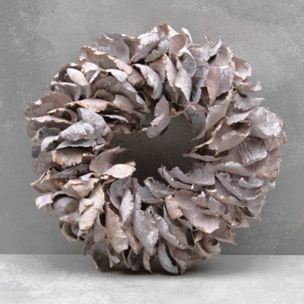 Kranz Deko Hängekranz Palmblatt Tünche 40 cm