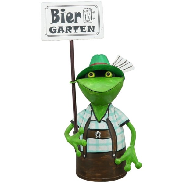 Deko Frosch Garten Figur 21 cm