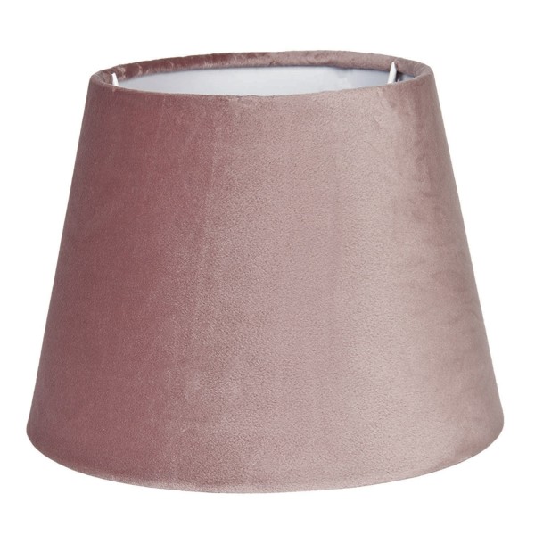 Lampenschirm Leuchtenschirm Altrosa Samt Modern Clayre & Eef E27 20x15 cm