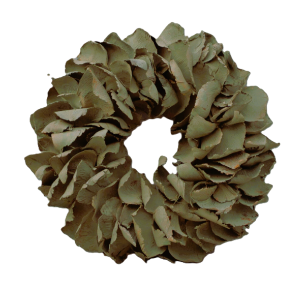 Kranz Deko Hängekranz Grün Palmbaltt 25 cm