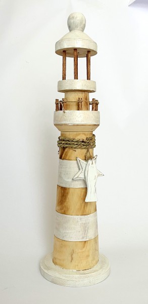 Leuchtturm Weiß 50 cm