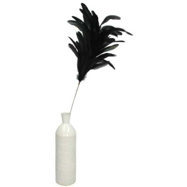 Feder Zweig Wedel Deko Schwarz Modern Weihnachten 80 cm Kersten B.V.