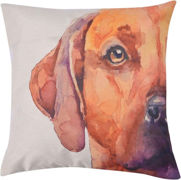 Kissenhülle Hund Beige Braun Ridgeback 43 x 43 cm