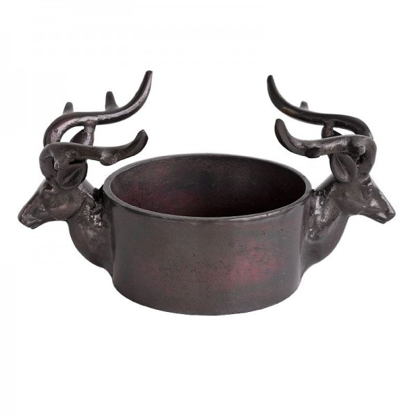 Flaschenhalter Hazenkamp Hirsch Metall 11 x 23 cm