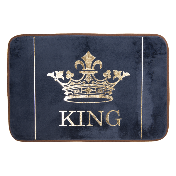 Badematte Läufer Teppich King Blau Clayre & Eef Modern