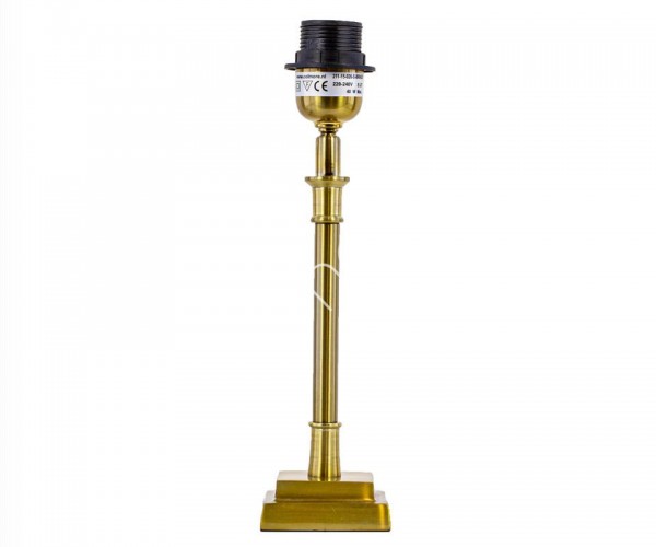 Lampe Lampenfuß Messing Modern Colmore 8x8x31 cm E27 Brass Gold
