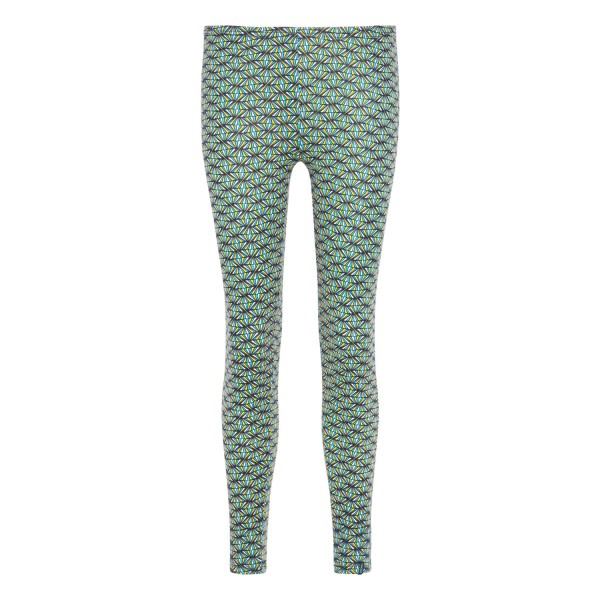Leggins Damen Bunt Blumen Print Flower Blau Bio Mode Tranquillo Hippie XS 34