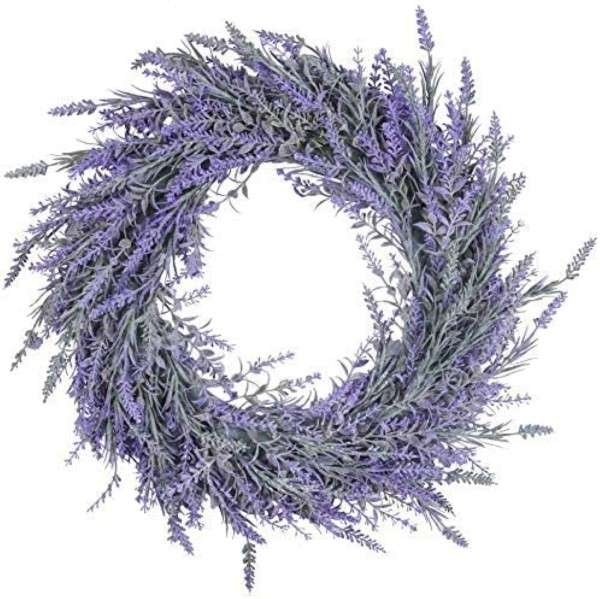 Deko Lavendel Kunstkranz Lila Blau 45 cm