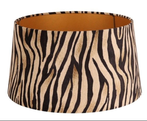 Lampenschirm Zebra Safari Style Samt 35 cm