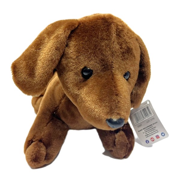 Dackel Hund Plüsch Kuscheltier Braun 36 cm