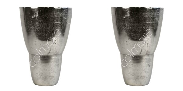 Vase Silberfarben 2er Set 30 cm Colmore