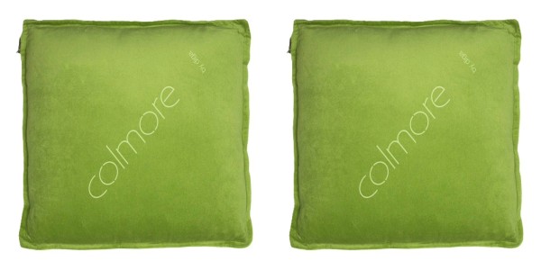 Kissen Grün Samt 2er Set Modern 50x50