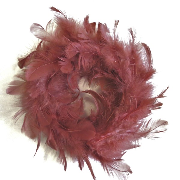 Feder Deko Kranz Rosa Altrosa 2er Set 15 cm